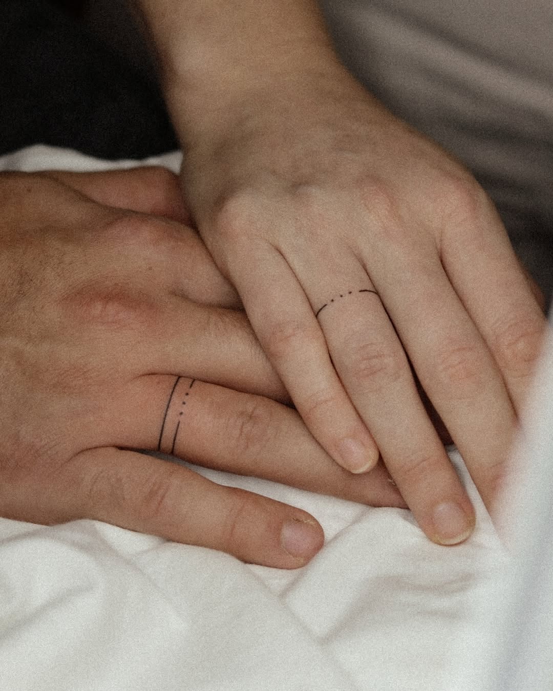 Minimalistic line tattoo representing eternal love Tattoo Design