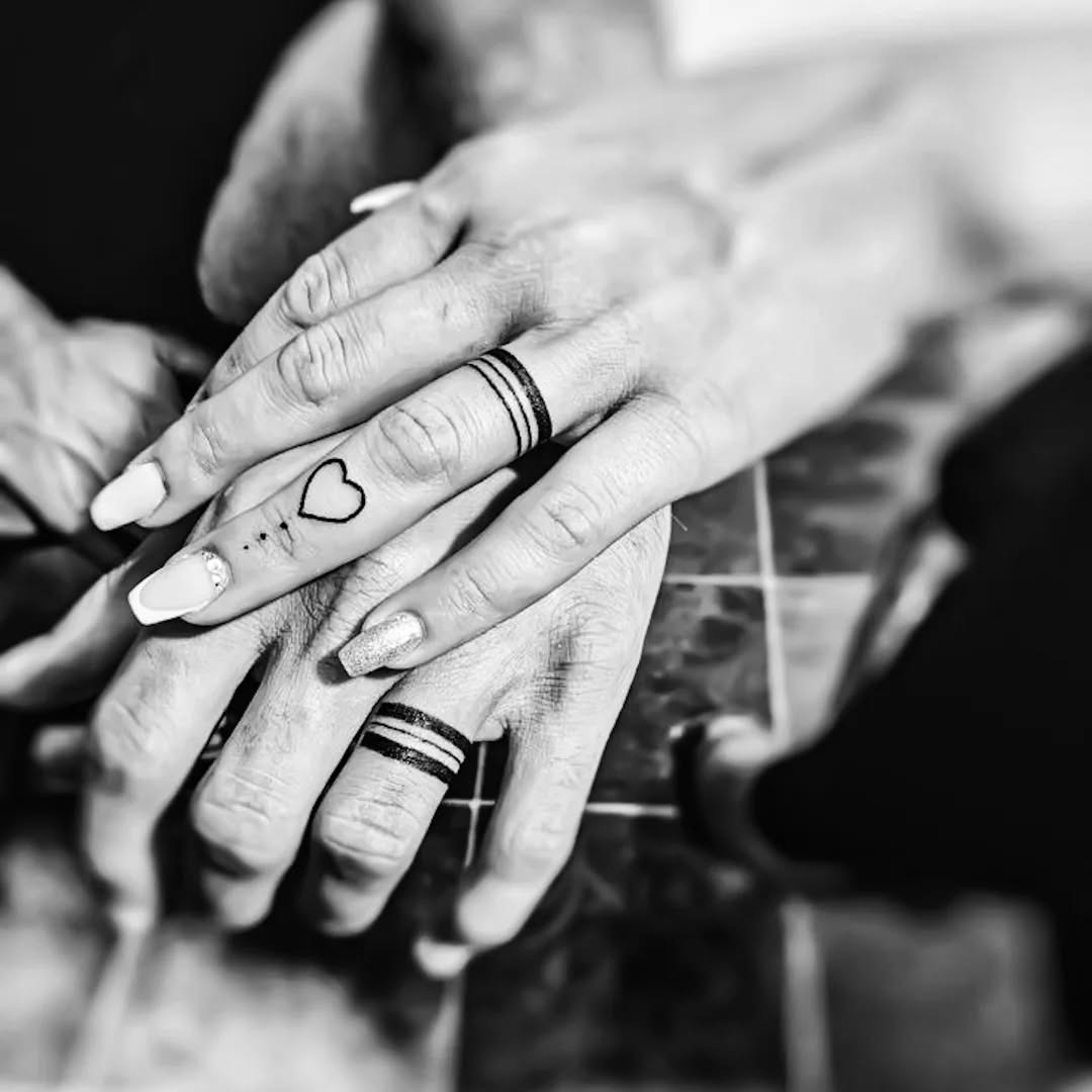 Unique ring tattoo design showcasing love Tattoo Design
