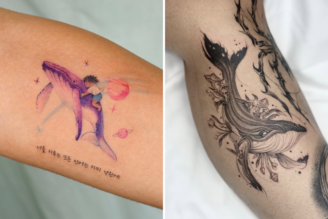54+ Whale Tattoo Ideas That Stand Out with Effortless Elegance Featured Lookbook Collage
