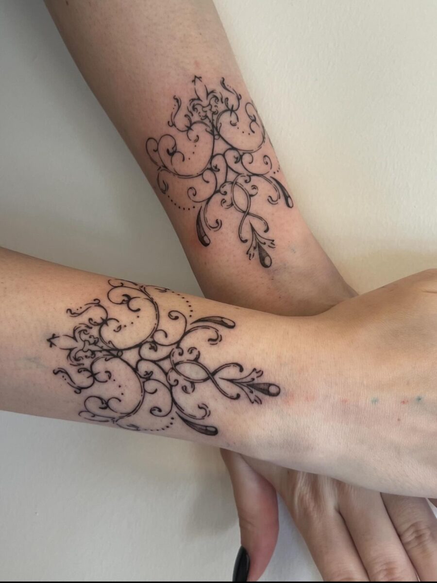 Delicate floral tattoos with intricate designs Tattoo Design