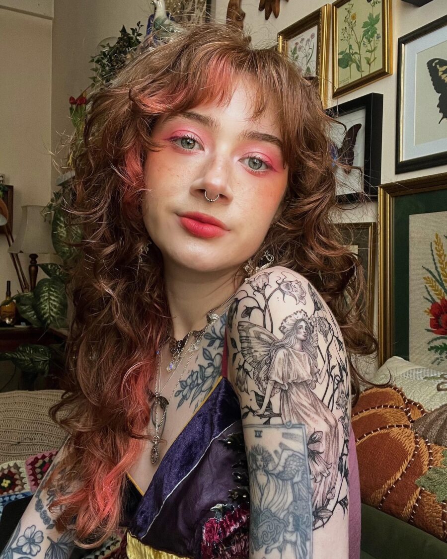 Enchanting fairy tattoo with soft pastel vibes Tattoo Design