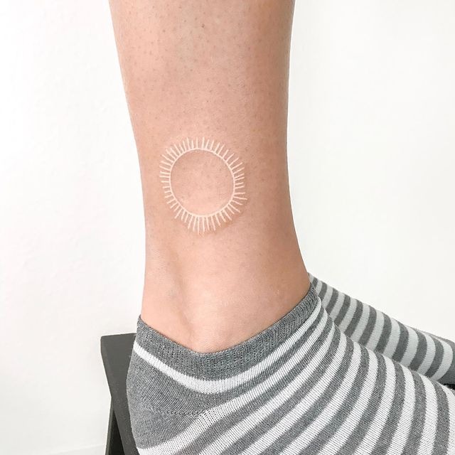 Embracing the Light From the Sun White Ink Tattoo Tattoo Design
