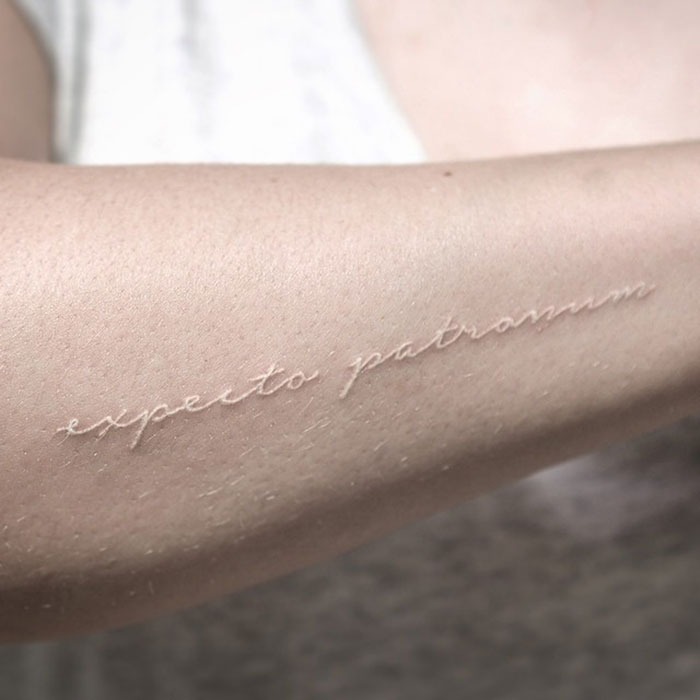 Magic Is in the Making White Ink Tattoo Tattoo Design