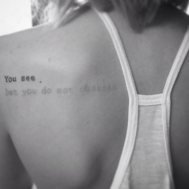 See What You Want To See White Ink Tattoo Tattoo Design