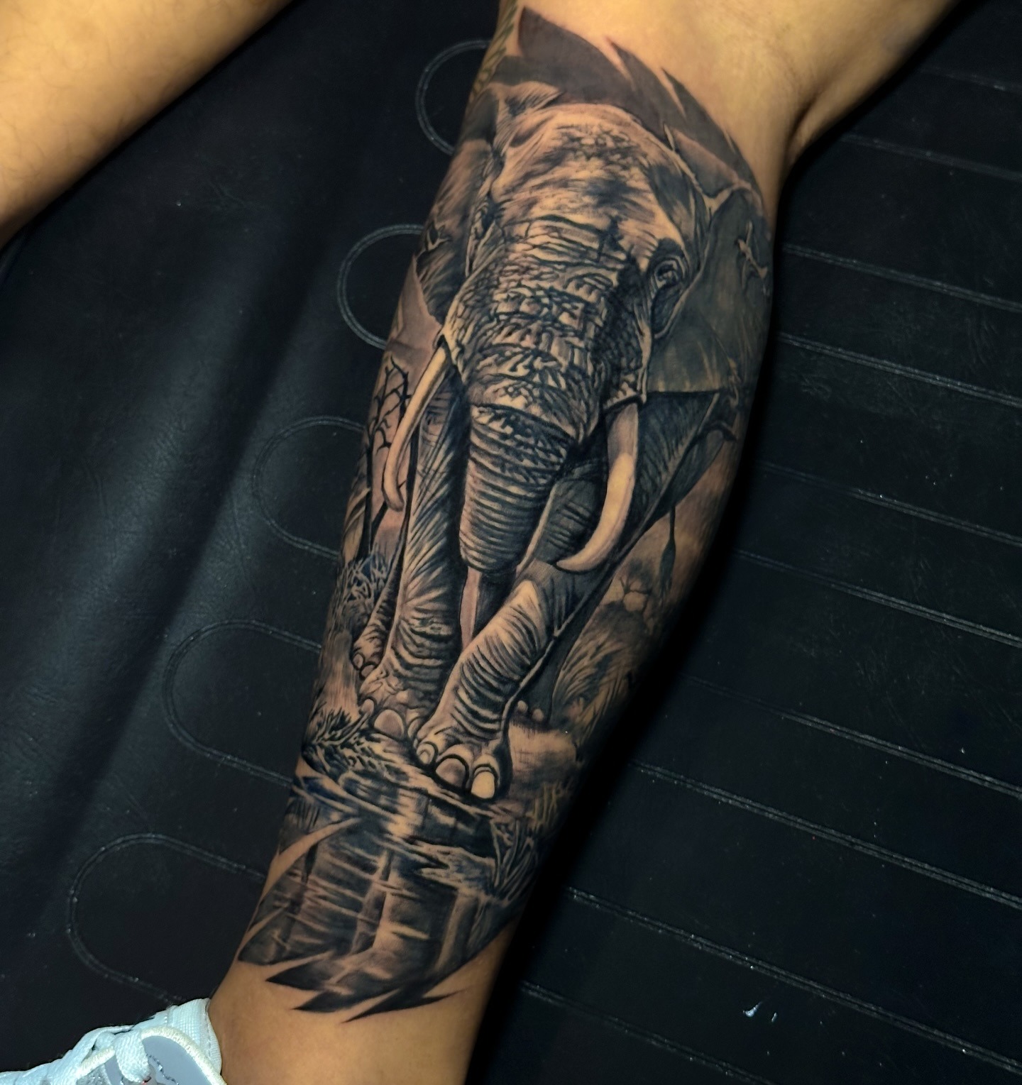 Majestic Elephant Wilderness Tattoo Tattoo Design
