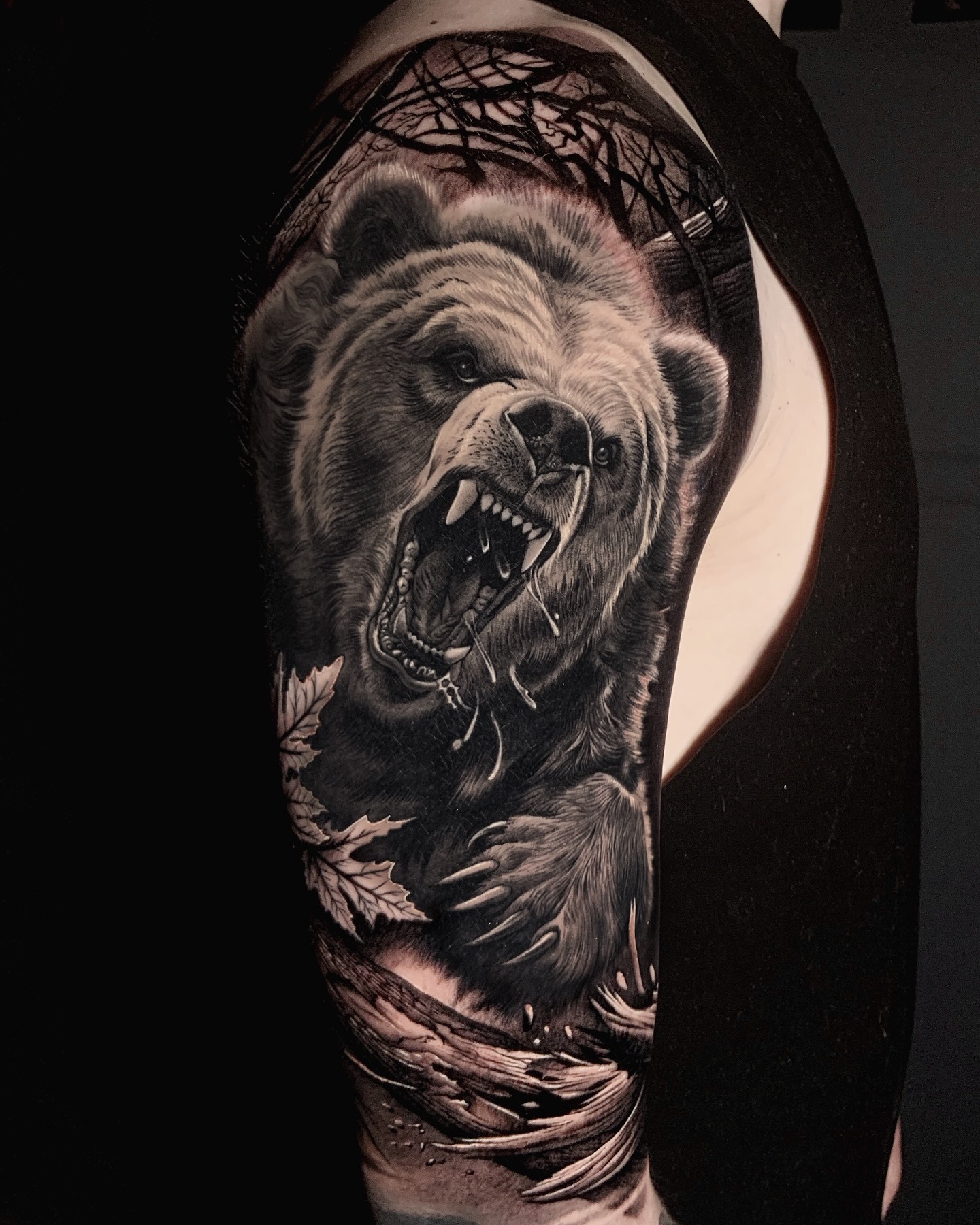 Roaring Bear Wild Tattoo Tattoo Design