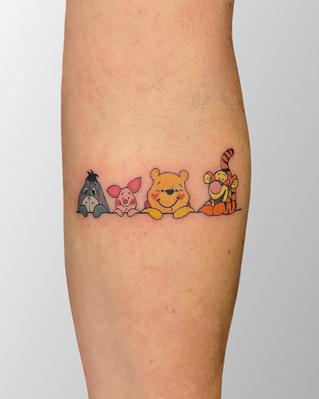 Charming Winnie the Pooh Character Tattoo Design Tattoo Design