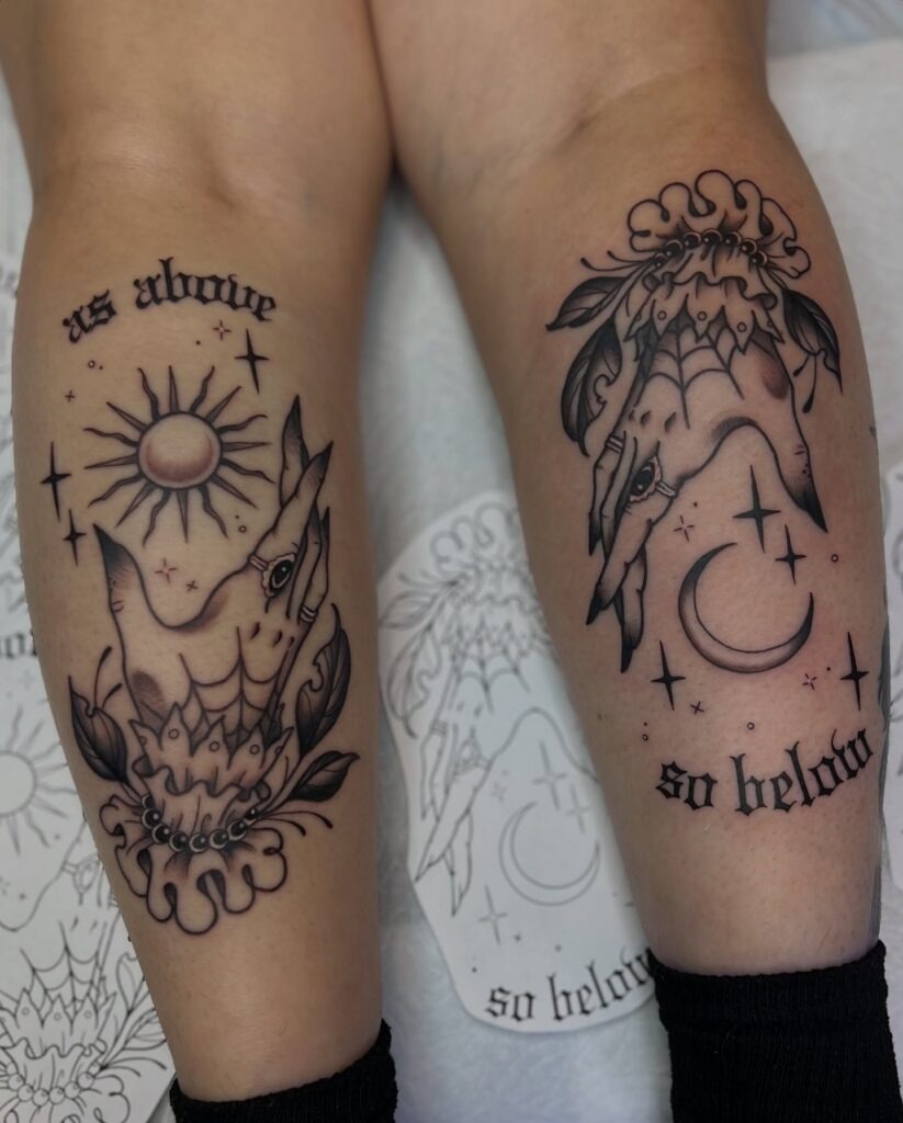 As Above So Below Witchy Hands Tattoo Tattoo Design