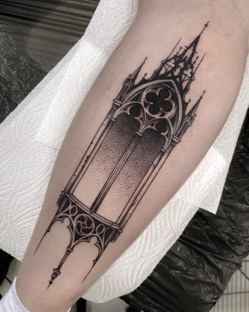 Gothic Cathedral Window Tattoo Tattoo Design