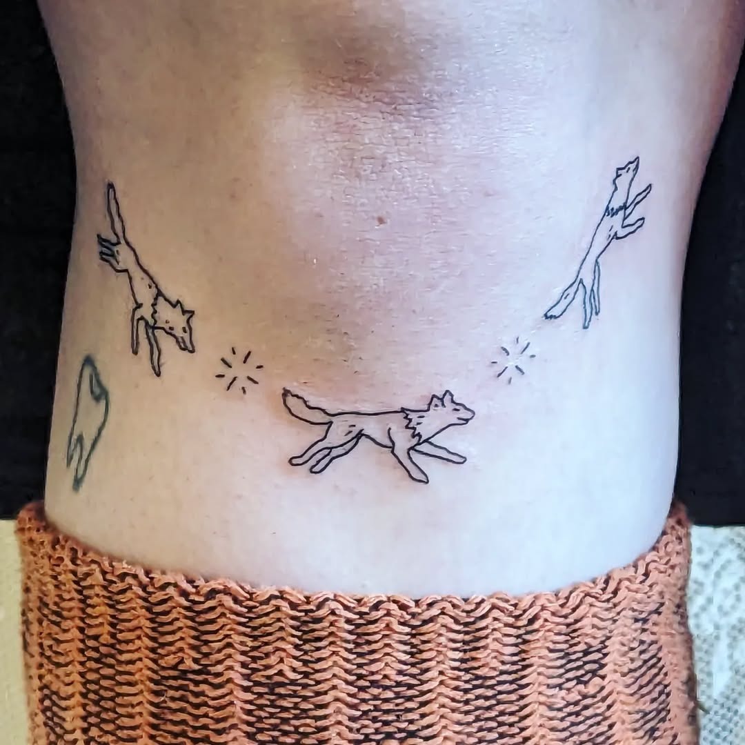Artistic running wolf tattoo designs for inspiration Tattoo Design