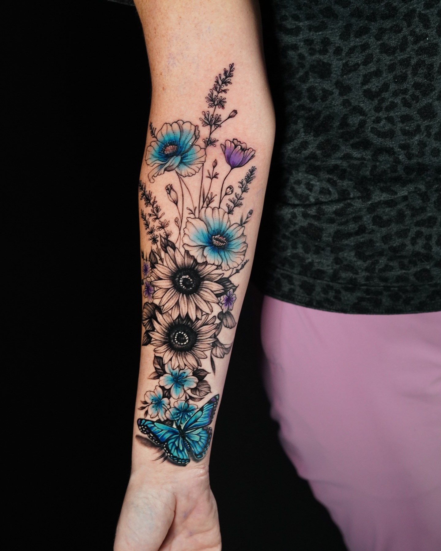 Daisy Floral Sleeve Tattoo Tattoo Design