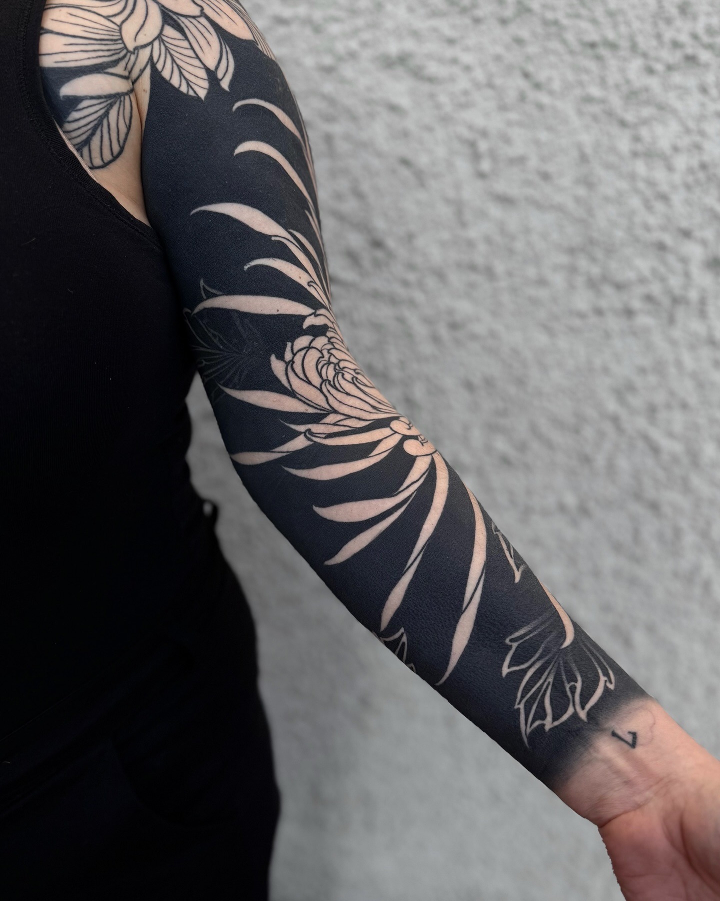 Fine Line Floral Vine Sleeve Tattoo Tattoo Design