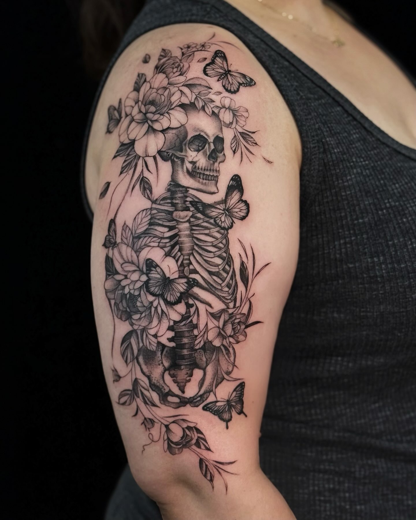 Hibiscus and Lotus Flower Sleeve Tattoo Tattoo Design