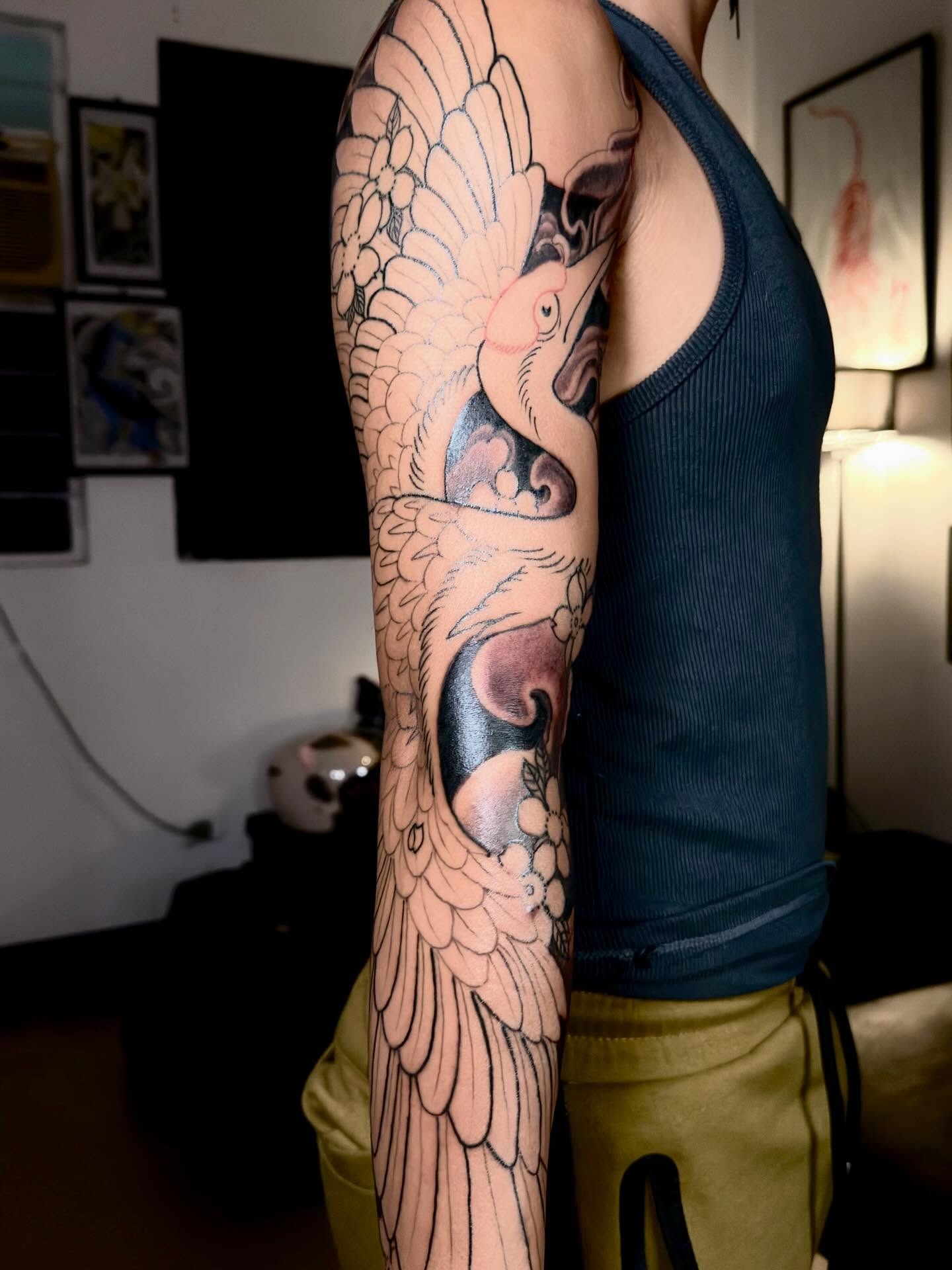 Mandala and Peony Sleeve Tattoo Tattoo Design