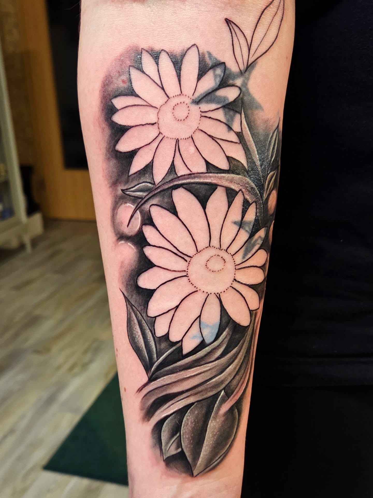 Skeleton and Butterfly Floral Sleeve Tattoo Tattoo Design