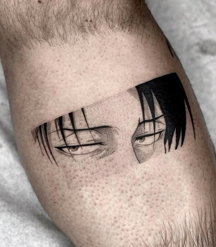 Minimalist Levi Eyes Band Tattoo Tattoo Design