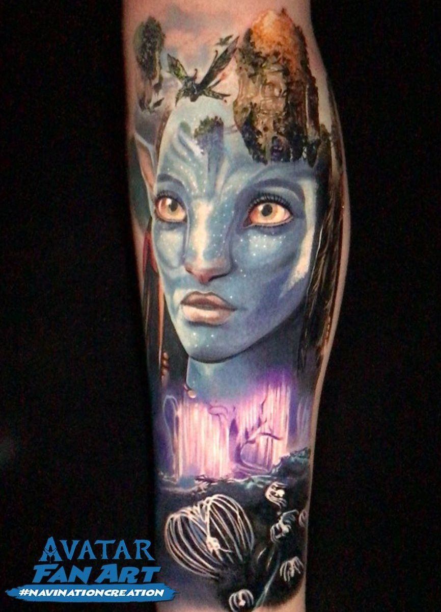Warrior Na'vi Thigh Armor Tattoo Tattoo Design