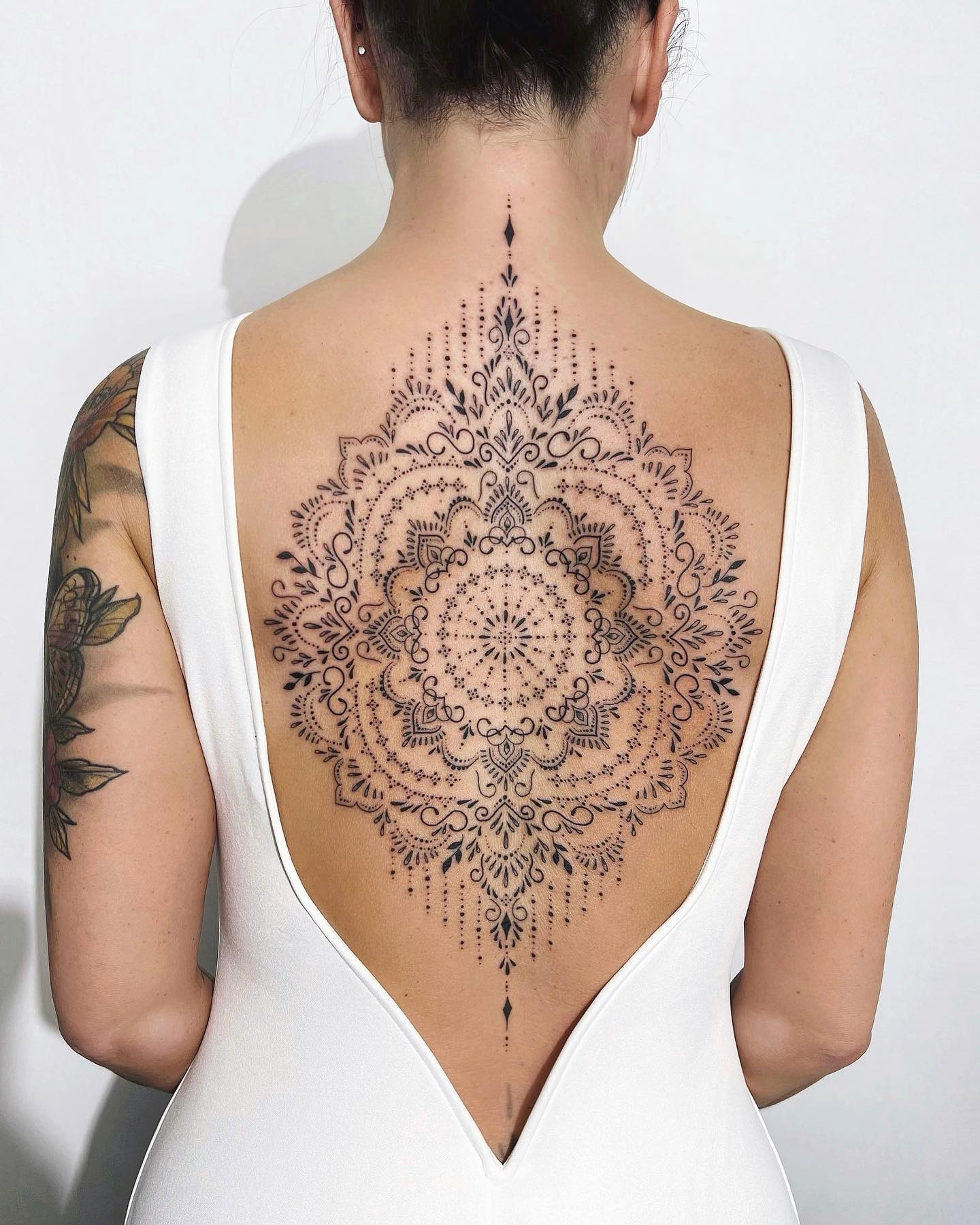Ornamental Mandala Back Tattoo Tattoo Design