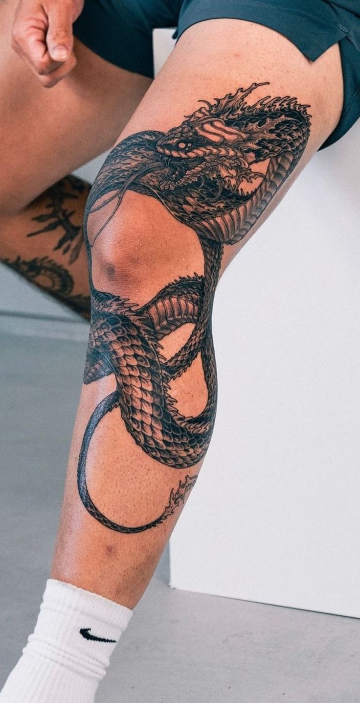 Fierce Dragon Wrap Tattoo Tattoo Design