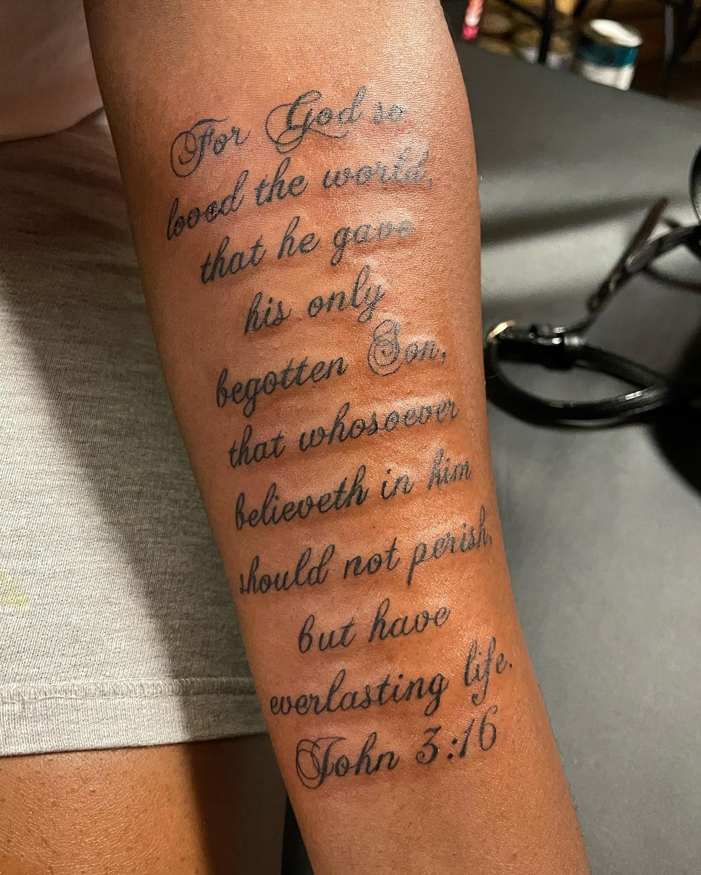 John 3:16 Scripture Tattoo Tattoo Design