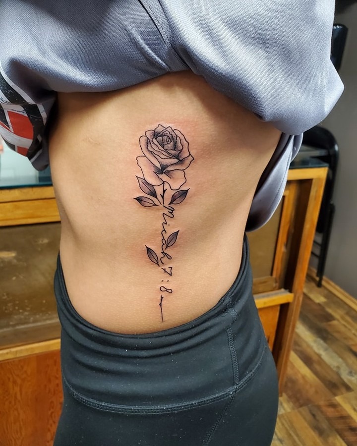 Micah 7:8 Rose Tattoo Tattoo Design