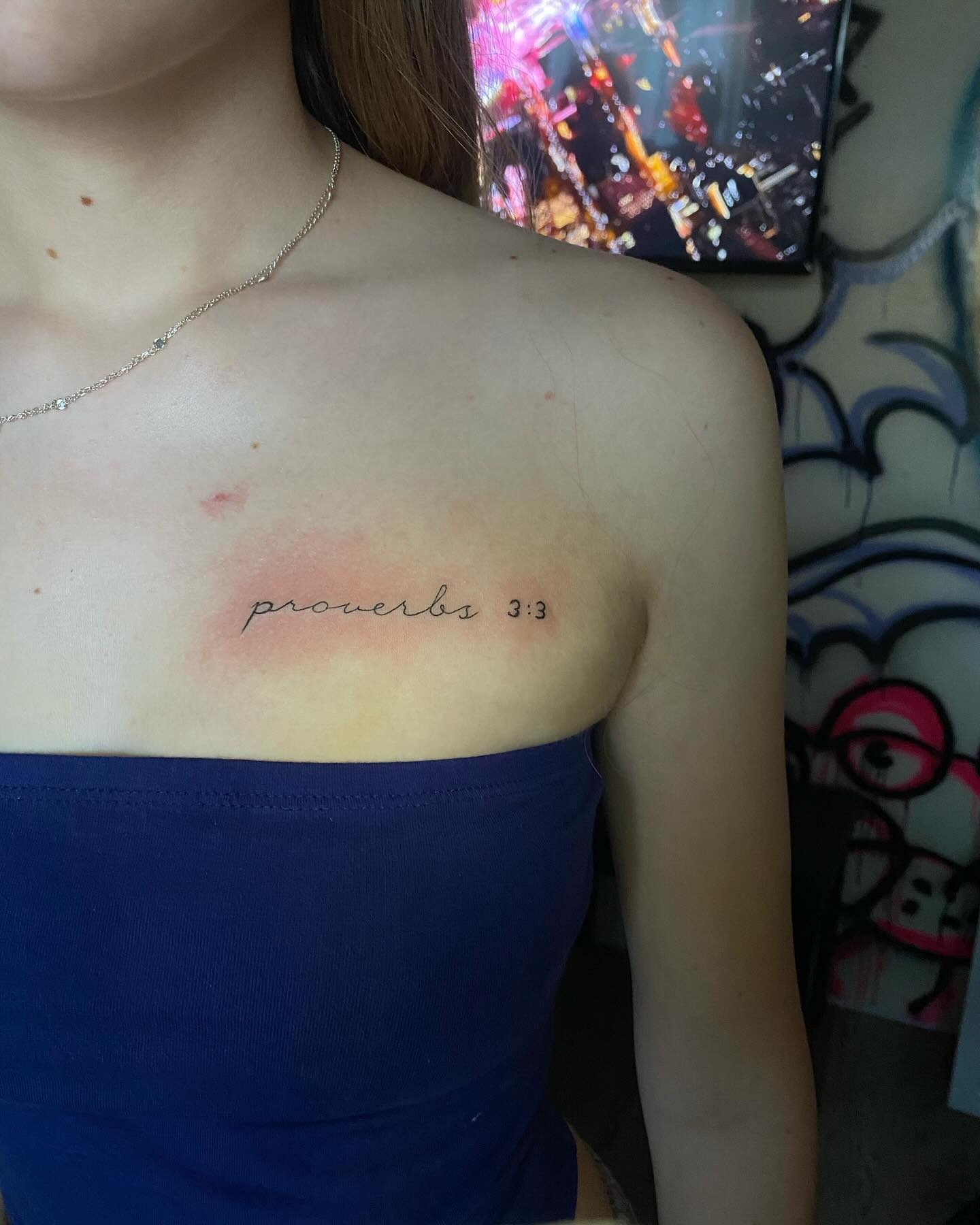 Proverbs 3:3 Collarbone Tattoo Tattoo Design