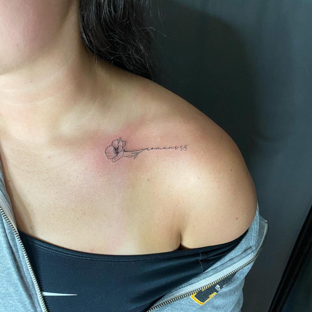 Romans 5:5 Shoulder Tattoo Tattoo Design