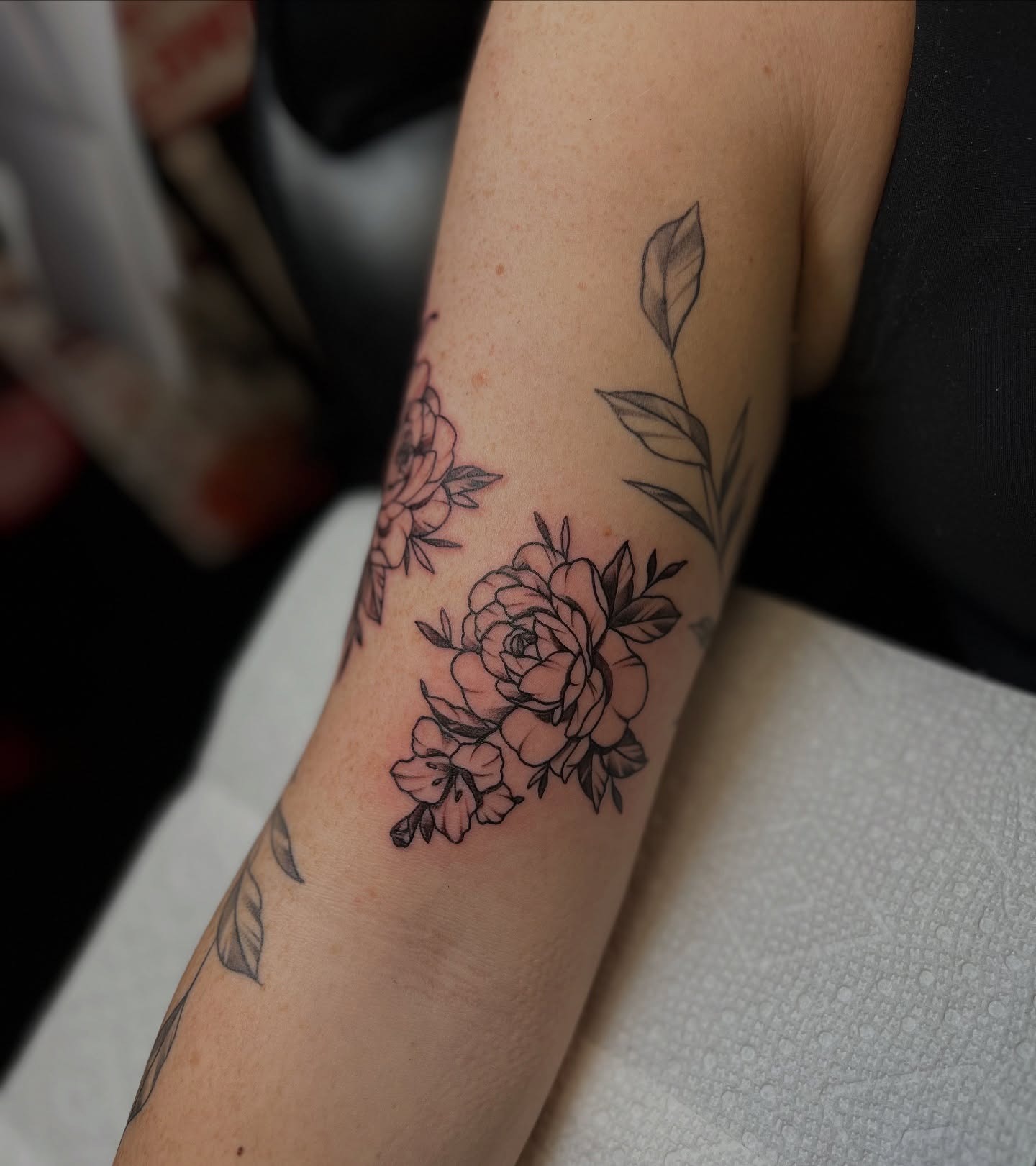Handwritten Message and Heartbeat Bicep Tattoo Tattoo Design