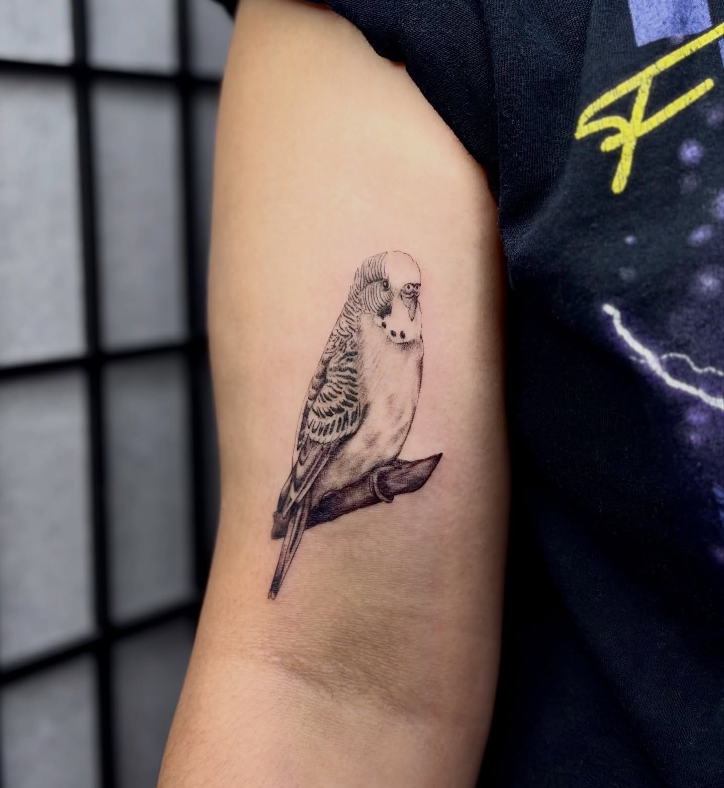 Heart Pattern Mushroom Bicep Tattoo Tattoo Design