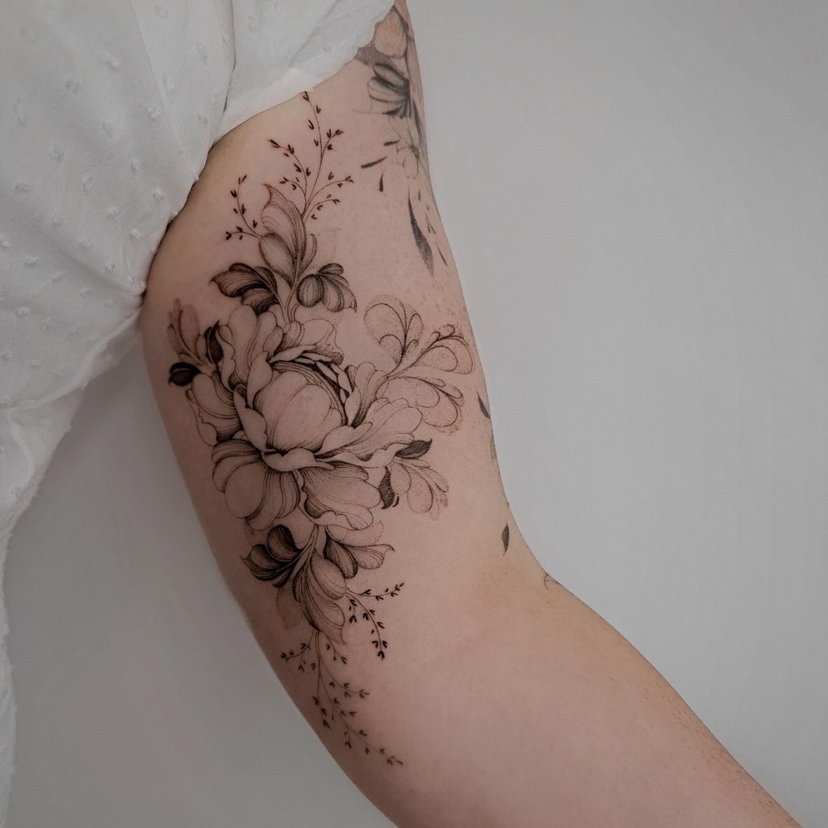 Mermaid Postage Stamp Bicep Tattoo Tattoo Design