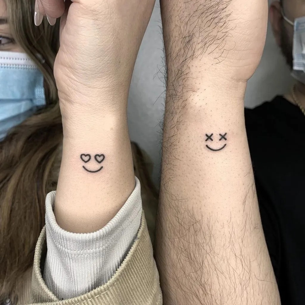Happy and Sad Face Tattoos Tattoo Design