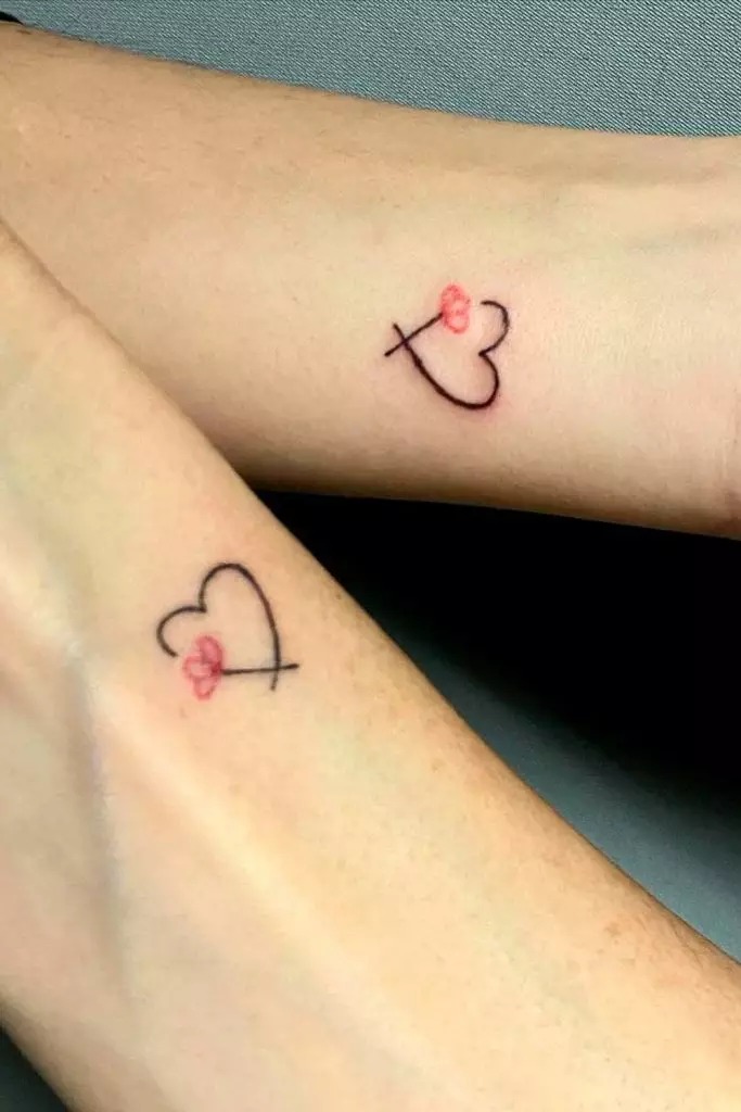 Heart and Infinity Cross Tattoo Tattoo Design