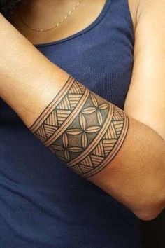 Traditional Geometric Armband Tattoo Tattoo Design