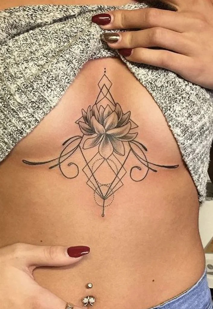 For those interested in a simple yet symbolic tattoo, this lotus design is the epitome of elegance and meaning.