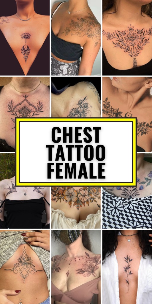 Chest tattoos for women can be as varied and unique as the individuals wearing them.