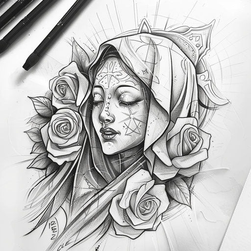 Sacred Feminine Tattoo Design