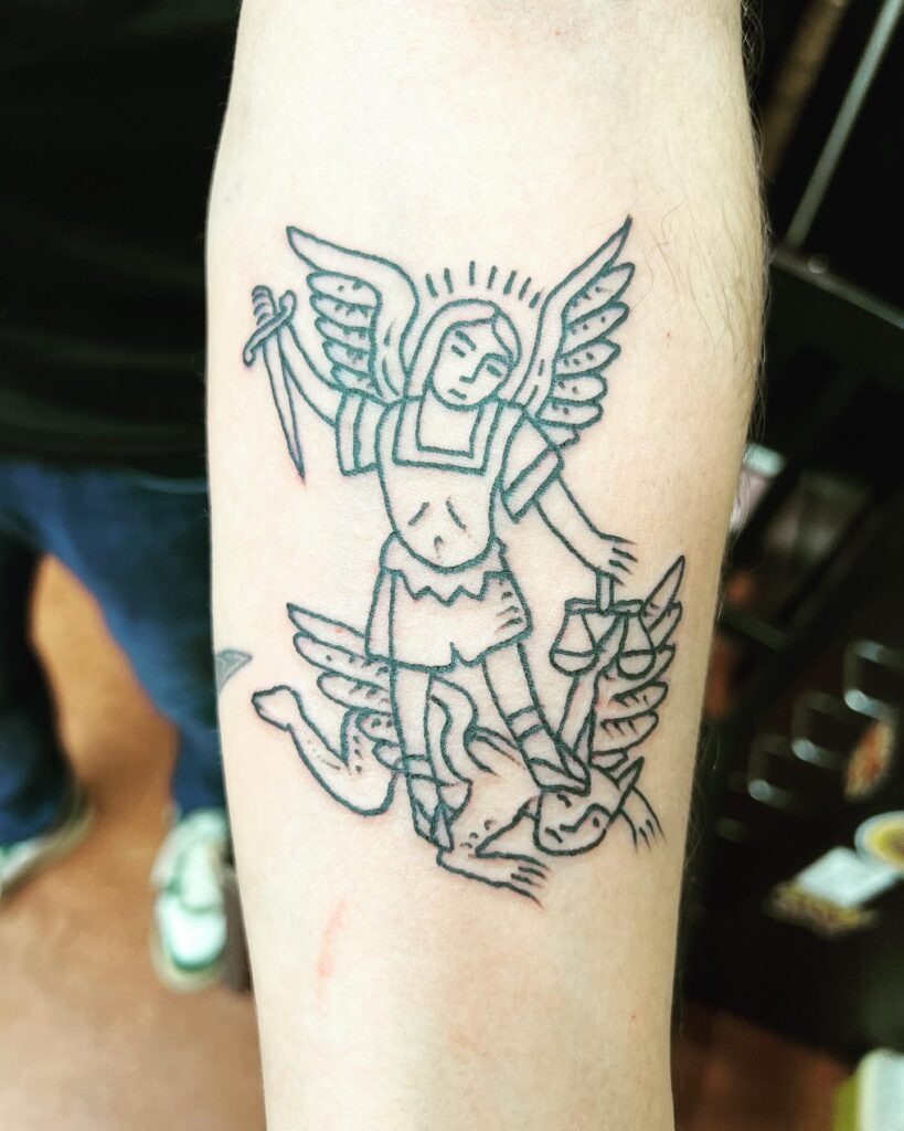 Alpha and Omega Tattoo with Revelation Verse Tattoo Design