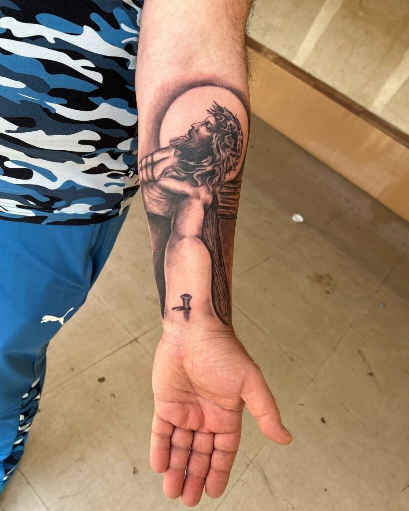Amazing Grace Cross Tattoo Tattoo Design