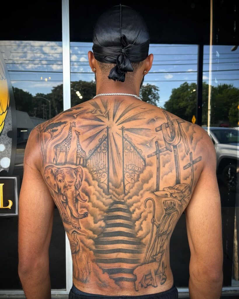 Lion of Judah and Cross Tattoo Tattoo Design