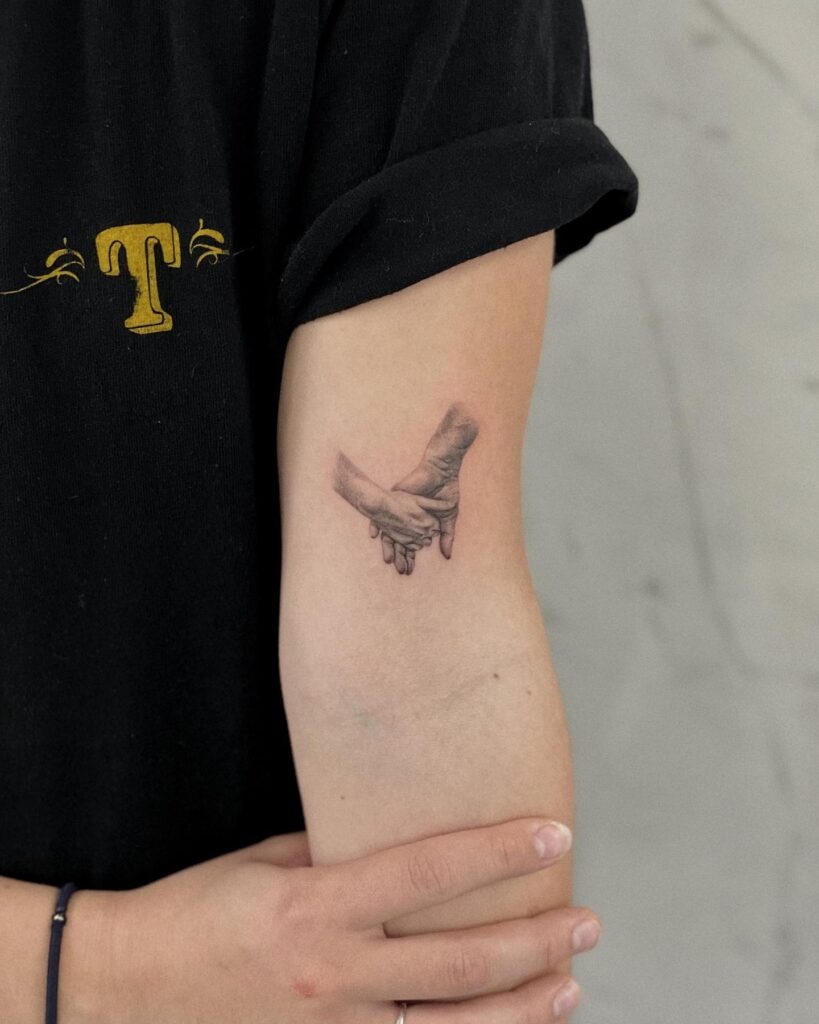 Minimalist Dove with Cross Tattoo Tattoo Design