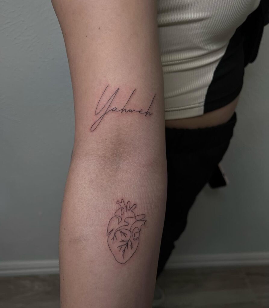 Praying Hands with Geometric and Cosmic Elements Tattoo Tattoo Design