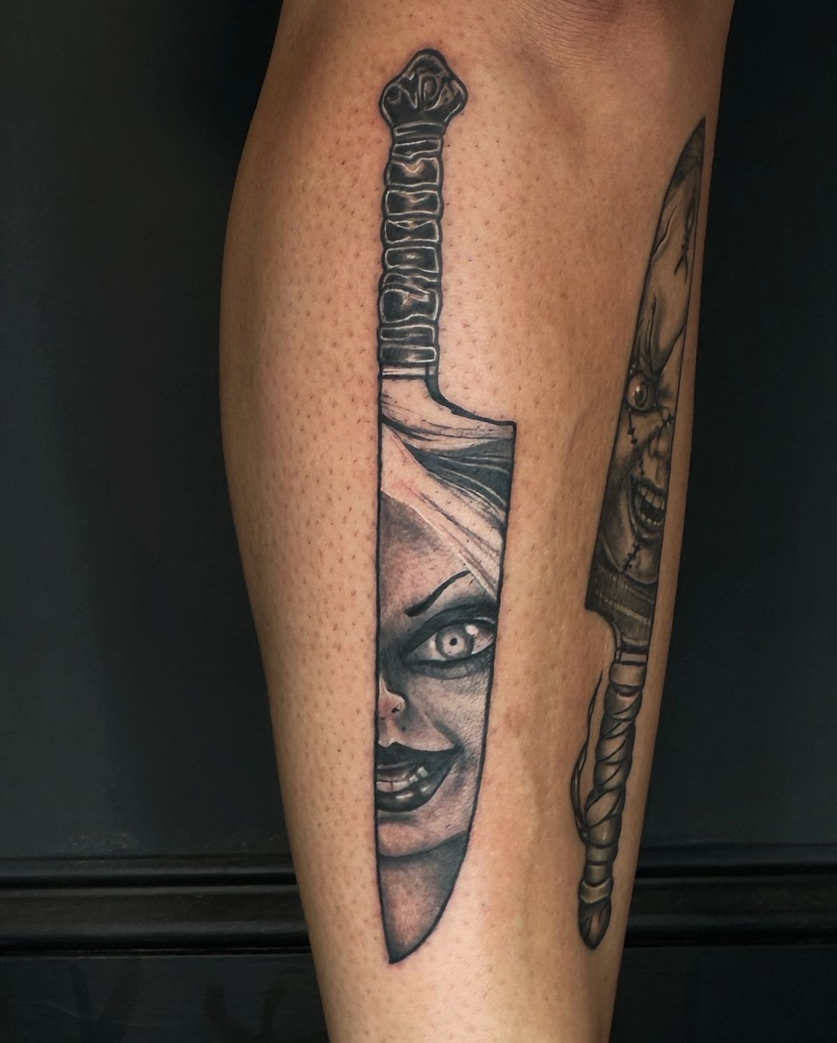 Cute Chucky & Tiffany Pair Tattoo Design