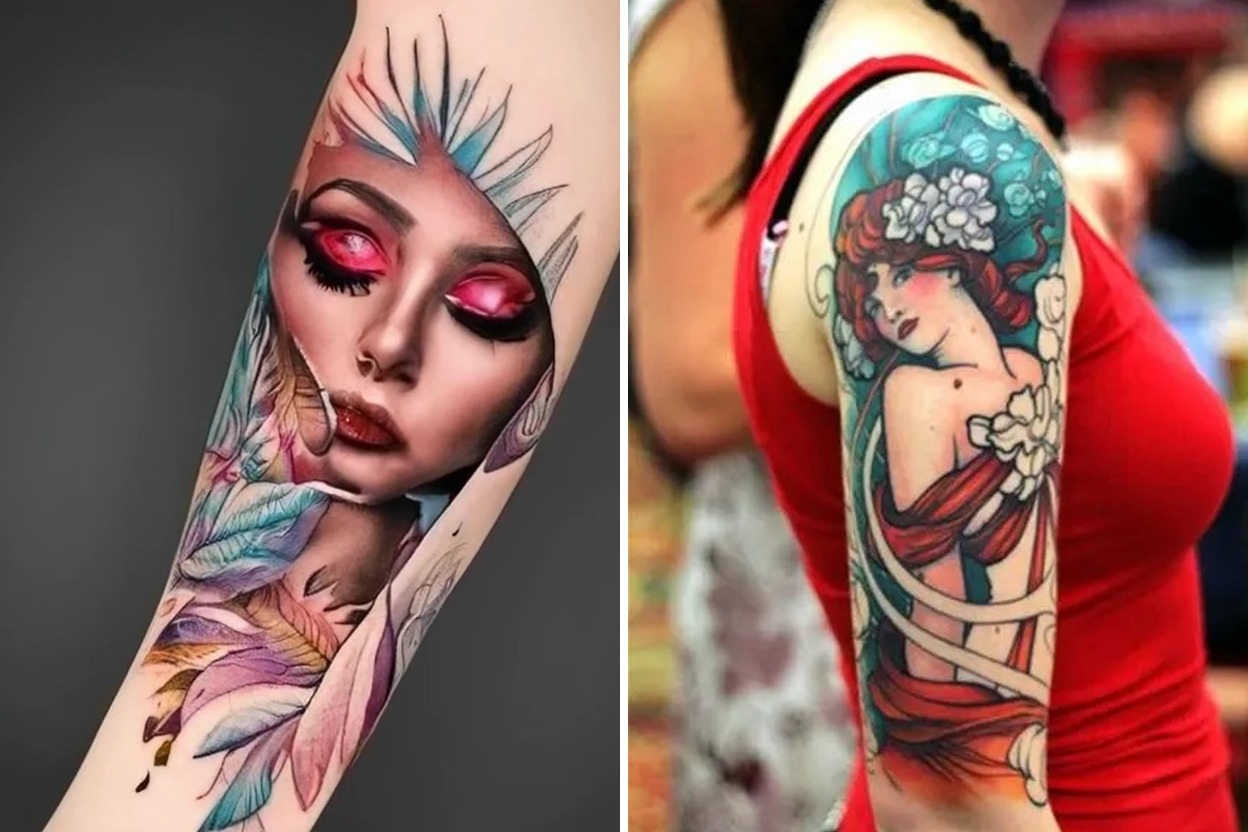 18+ Women Colorful Tattoo Ideas For Unique Personal Expression Featured Lookbook Collage