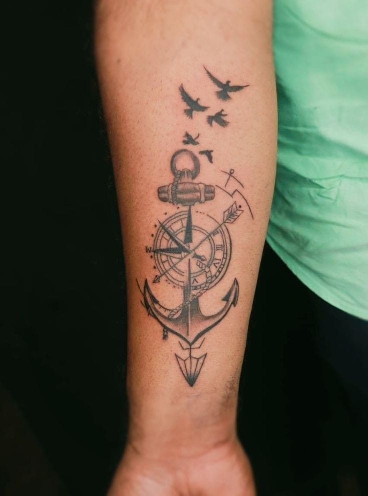 Freedom and Roots Tattoo Design