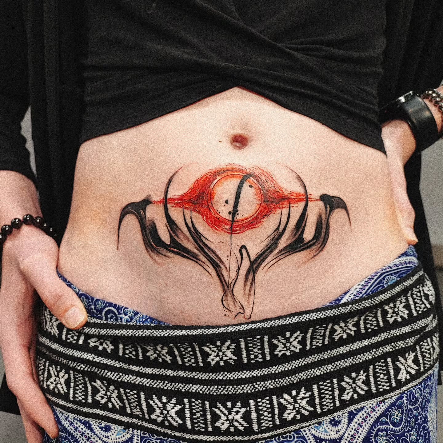Abstract Uterus Eye Tattoo Tattoo Design