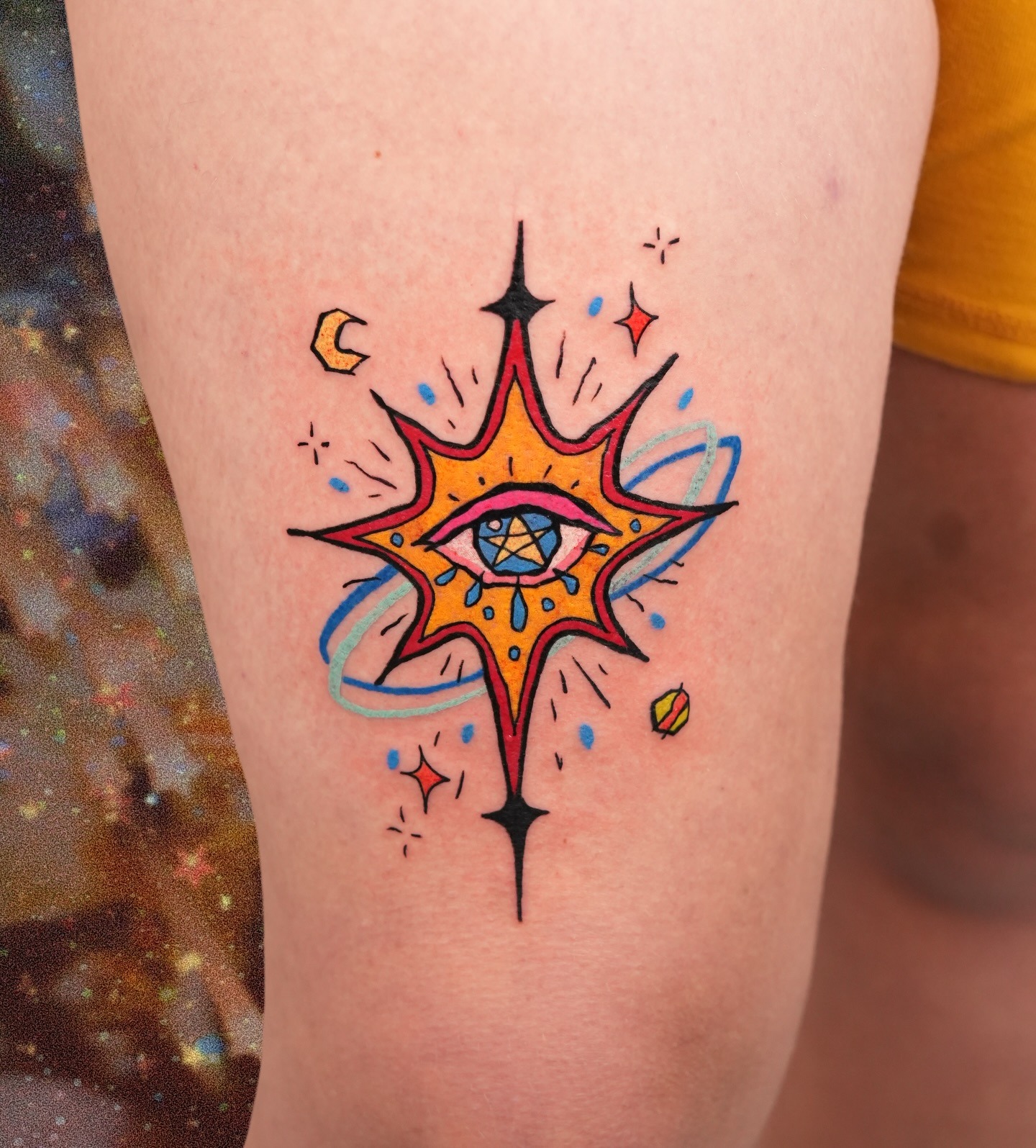 Cosmic Eye Starburst Tattoo Tattoo Design
