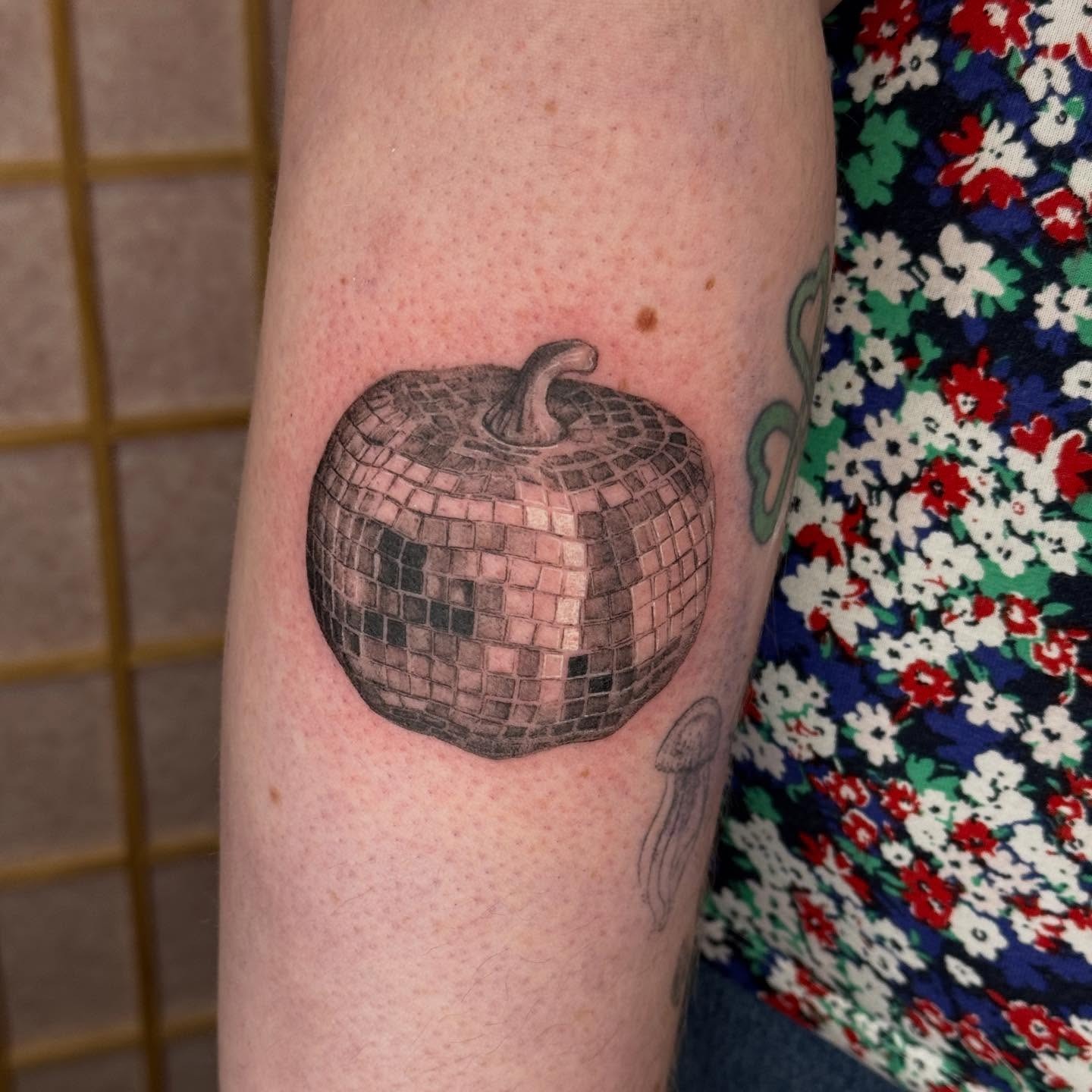 Mirrorball Pumpkin Tattoo Tattoo Design