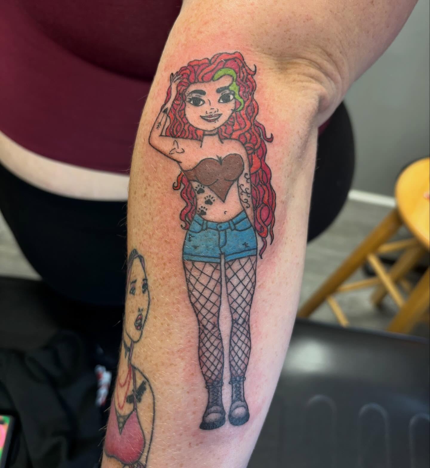 Red Haired Cartoon Girl Tattoo Tattoo Design