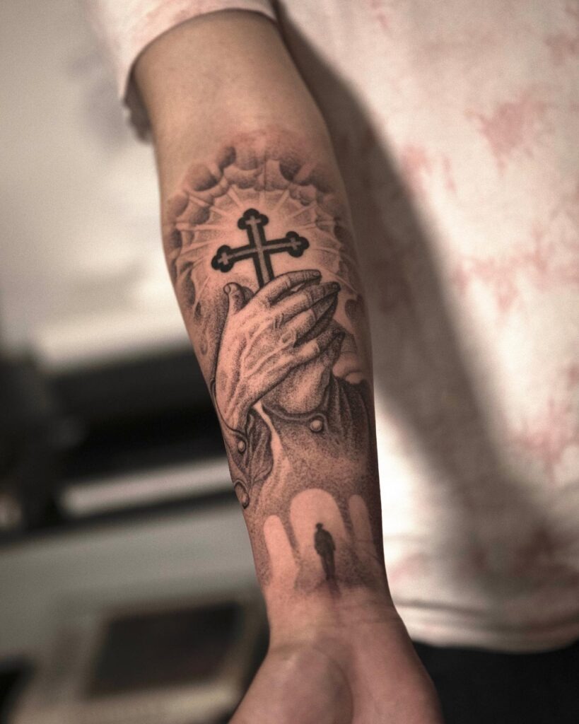 Celtic Knot Cross Tattoo Design