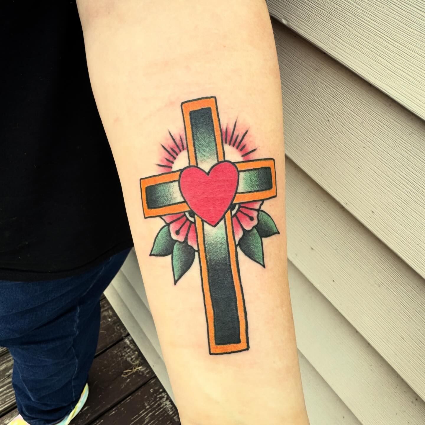 Starlight Cross Tattoo Design